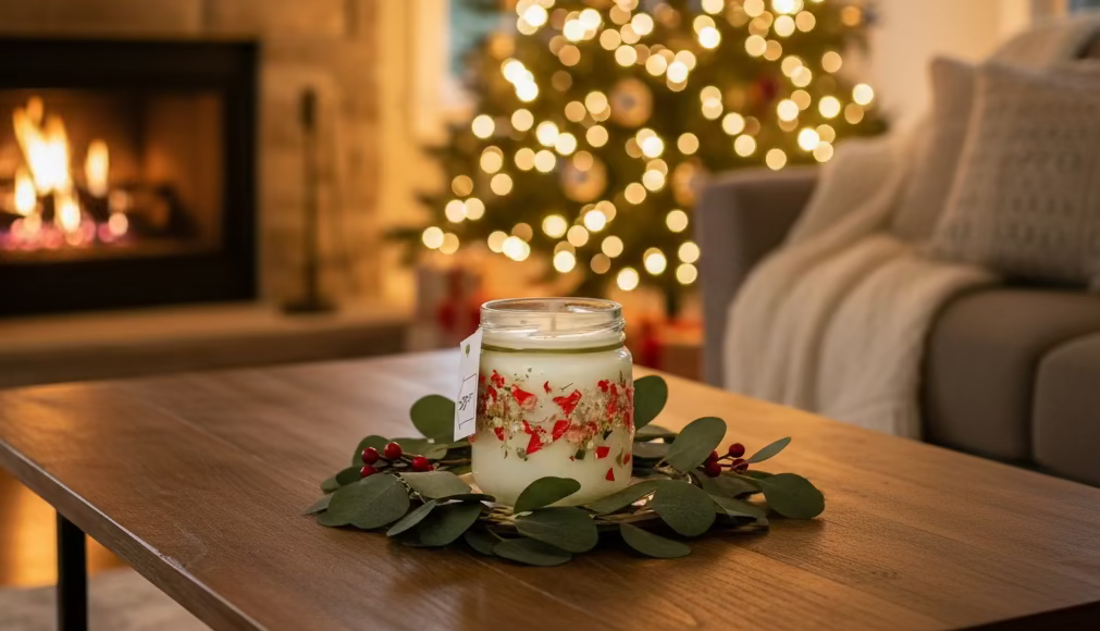 FESTIVE CANDLE - Cinnamon, Clove, Orange & Nutmeg